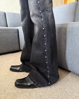 하이 웨스트 플레어 모드 팬츠 mf3676