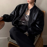 レザーモードコリアンジャケット mf3538