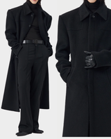 【11.21新作】ウール50%モードロングコート mf3590