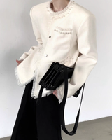 ツイードパールフリンジジャケット mf3555