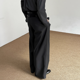 MODEFREAKのダブルベルトハイウエストスラックス mf3528の画像