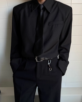 【2.2新作】コリアンシルエットネクタイシャツ mf3656