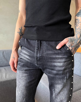 하이 웨스트 플레어 모드 팬츠 mf3676