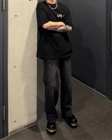 High-waisted flare mode pants mf3676