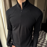 ジップアップハイネックカットソー mf3530