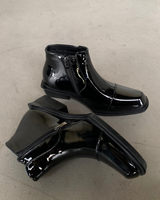 Split-toe mode leather boots mf3636