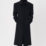 【11.21新作】ウール50%モードロングコート mf3590