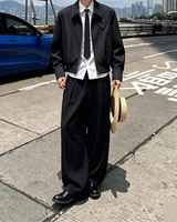 MODEFREAKのモードストライプラペルジャケット mf3834の画像