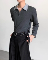 バイカラーコリアンモードカットソー mf3552