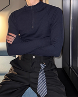 【11.5新作】ハイネックジップアップカットソー mf3573