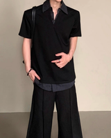 스트라이프 칼라 모드 폴로톱 mf3735