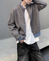【11.3新作】バイカラーコリアンカーディガン mf3563