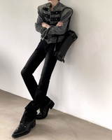 Slim Foot Flare Korean Slacks mf3097