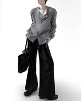 センタータックストライプフレアスラックス mf3546