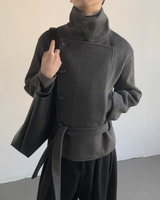 【12.22新作】ウールスタンドカラーショートジャケット mf3616