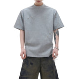 MODEFREAKのスナッププリーツモードTシャツ mf3358の画像