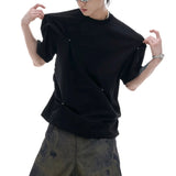 MODEFREAKのスナッププリーツモードTシャツ mf3358の画像