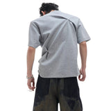 MODEFREAKのスナッププリーツモードTシャツ mf3358の画像