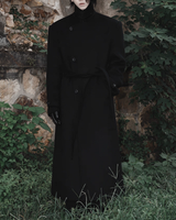 スタンドカラーウールモードコート mf3559