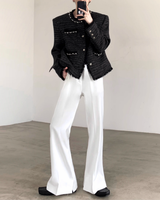 ツイードパールフリンジジャケット mf3555