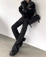 【11.17新作】ストライプフレアデニムパンツ mf3592