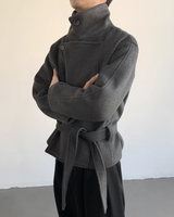 【12.22新作】ウールスタンドカラーショートジャケット mf3616