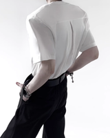 【4.24新作】ジップアップレイヤーモードシャツ mf3714