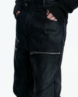 ジップモードドレープデニムパンツ mf3696