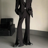 MODEFREAKのスナップスリットフレアパンツ mf2519の画像