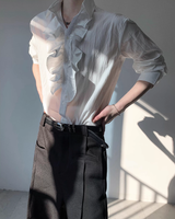 【2.11新作】フリルモードクラシカルシャツ mf3649