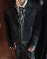 【2.23新作】ジップアップレレザーショートジャケット mf3672