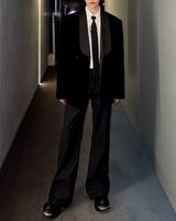 【11.12新作】スウェードサテンカラークラシカルジャケット mf3575