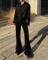 【3.6新作】モードドレープタイデザインシャツ mf3682