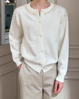 【12.31新作】クラシカルパールカーディガン mf3619