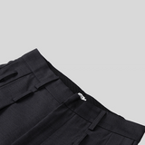 MODEFREAKのダブルベルトハイウエストスラックス mf3528の画像