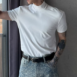 모드 하이넥 블로킹 티셔츠 mf3684