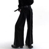 センタータックストライプフレアスラックス mf3546