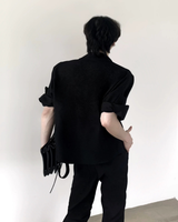 【6.29新作】クラシカルモードブラックシャツ mf3783