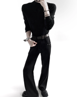 【12.10新作】ラインスタッズフレアパンツ mf3608