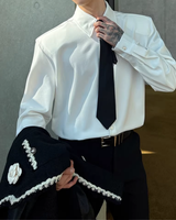 【2.2新作】コリアンシルエットネクタイシャツ mf3656