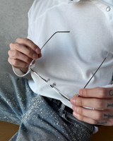 【2.4新作】スクエアフレームコリアングラス mf3654