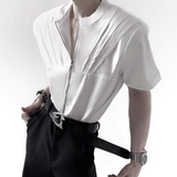 【4.24新作】ジップアップレイヤーモードシャツ mf3714