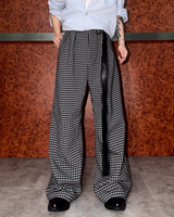 MODEFREAKのチェックモードルーズトラウザーパンツ mf3832の画像
