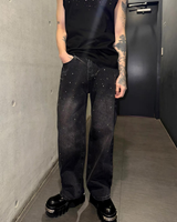 High-waisted flare mode pants mf3676