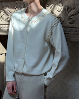 【12.31新作】クラシカルパールカーディガン mf3619