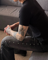 Korean layered monotone cut and sew mf3662