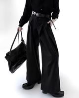 センタータックストライプフレアスラックス mf3546