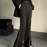 MODEFREAKのスナップスリットフレアパンツ mf2519の画像