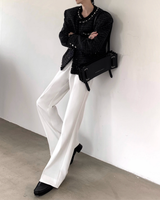 ツイードパールフリンジジャケット mf3555