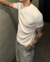 Korean layered monotone cut and sew mf3662